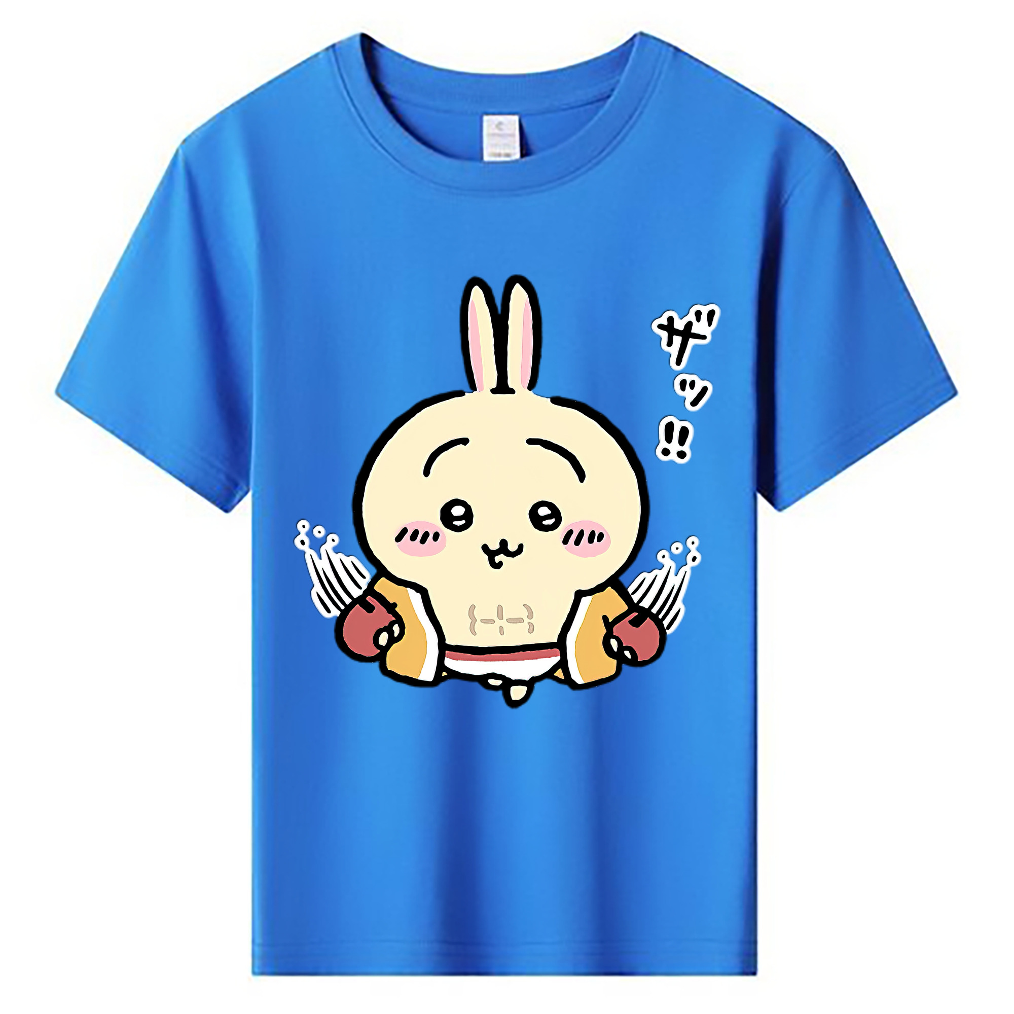 （画像用） ちいかわ うさぎ Chii-kawa usagi 綿100％キッズTシャツ（フロントプリント）